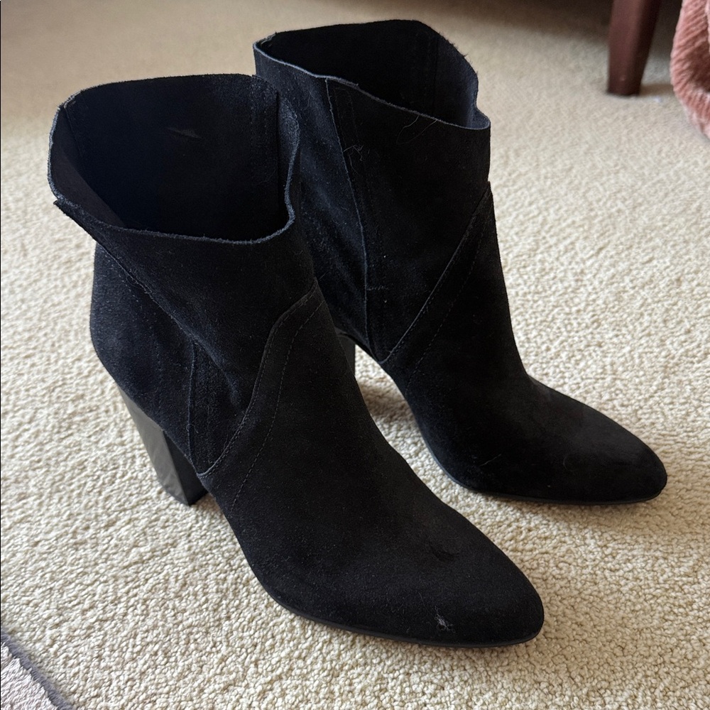 Black Suede Ankle Boots
